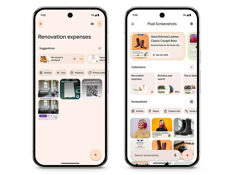 Pixel Screenshotsにはコレクションの自動提案機能が加わる