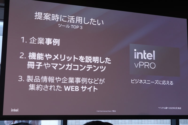 企業事例なども有効な訴求手段であるとする