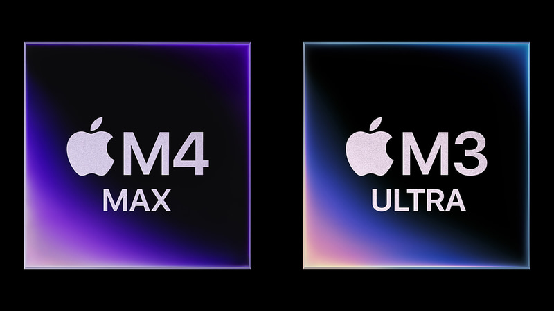 M4 Maxに加え、新チップのM3 Ultraも選べる