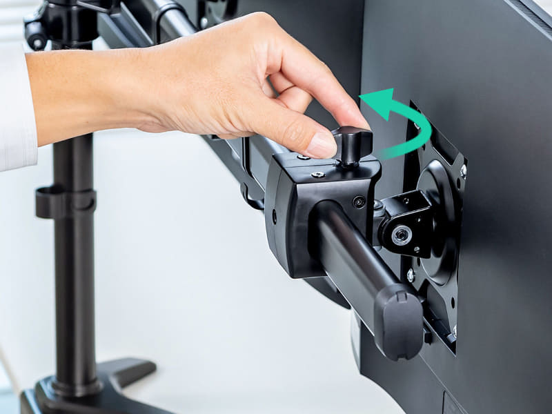 各モニターの高さを微調整できる