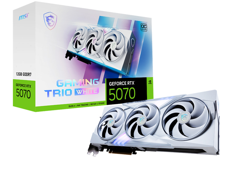 GeForce RTX 5070 12G GAMING TRIO OC WHITE