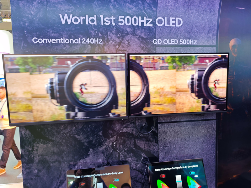 世界初となる500Hzリフレッシュレートの27型OLED