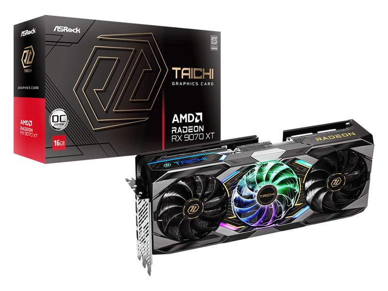ASRock「Radeon RX 9070 XT Taichi 16GB OC」