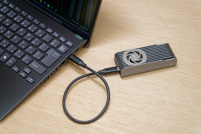 USB 3.2 Gen 2x2対応の外付けSSDで速度計測してみると……