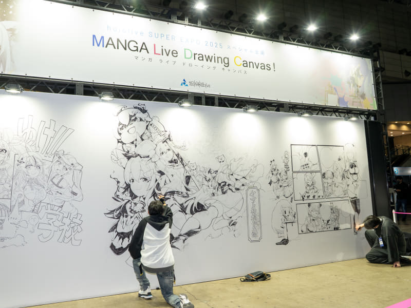 メディアミックス作品のライブペインティング