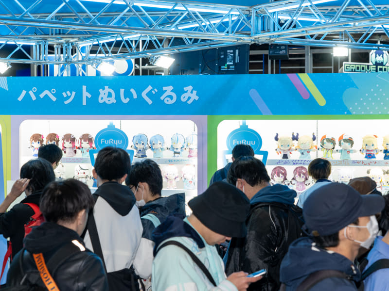 パペットのプライズも展示