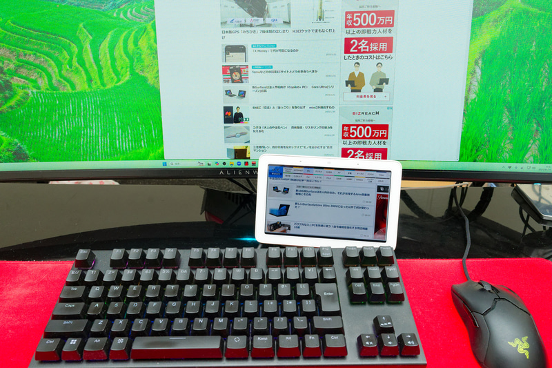 Google Nest HubにChromeで開いているページを表示