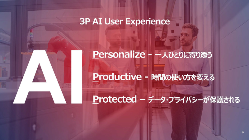 3つのPを軸にAIの活用にも重点を置く