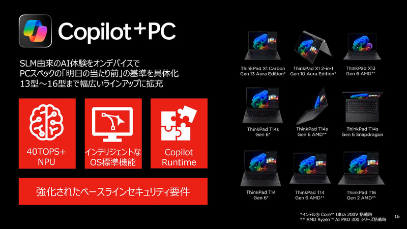 豊富なCopilot+ PCを展開