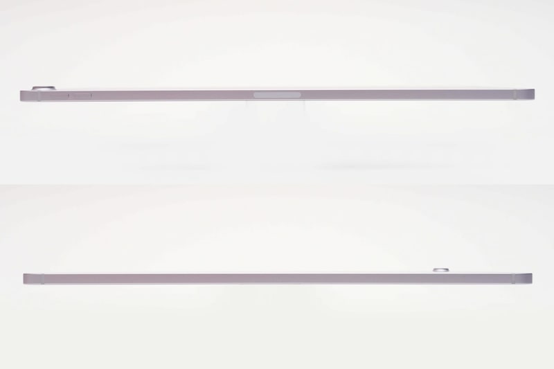 右側面にはボリュームボタンと、磁気接続端子「Smart Connector」を用意