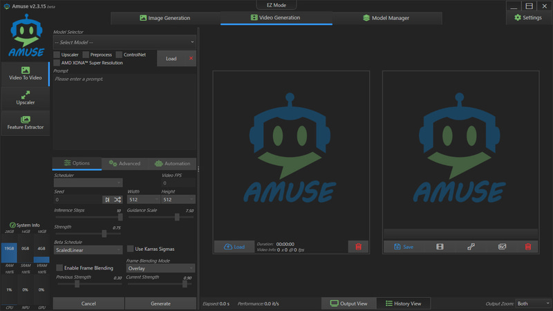 Advancedモード / Video Generation