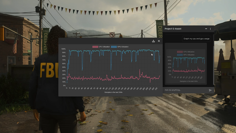 CPUおよびGPUの使用率をグラフ化