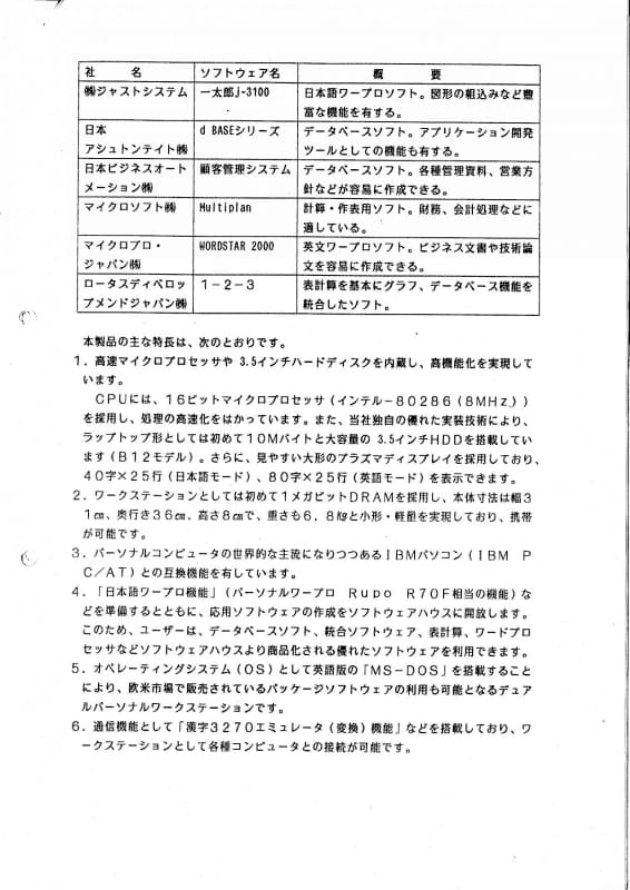 世界初のラップトップとなるT1100。2025年4月には、1985年4月の欧州での発売から40周年の節目を迎える