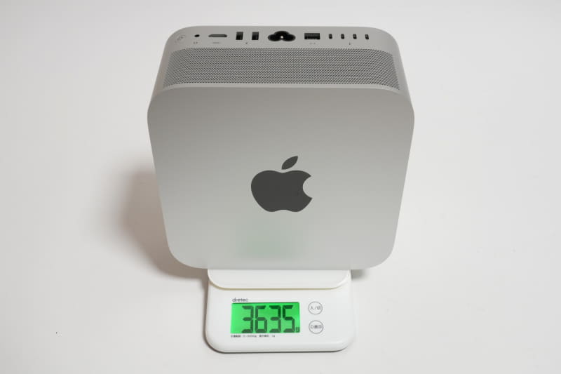 本体の重量は実測3,635g