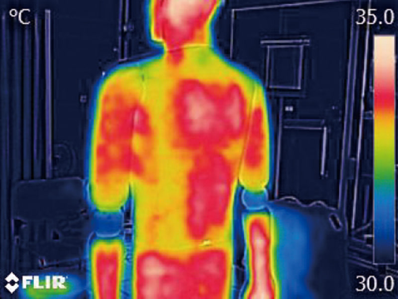 従来品のサーモグラフィ