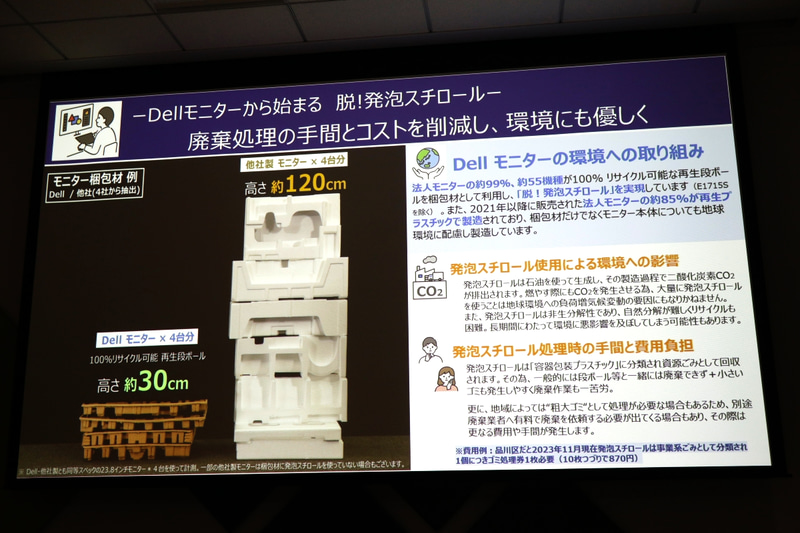 緩衝材には発泡スチロールを使わない