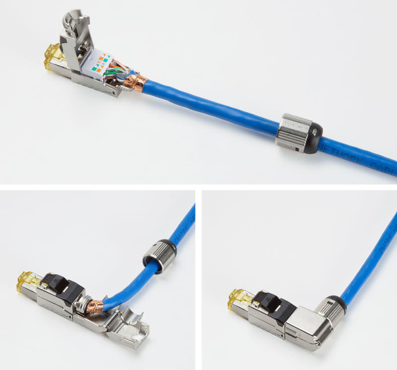 かしめ工具を使うことなくケーブルが作れる