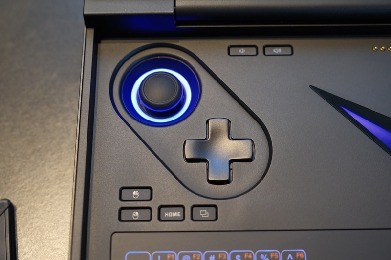 左ジョイスティック周辺