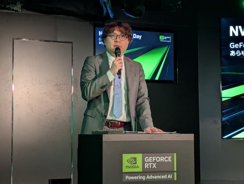 イベントMCは大会の実況などでもお馴染みのふり～だ氏が登場。メディア向け説明会から一般来場者向けのNVIDIA Gamer Dayまで常に壇上でイベントの進行を行なってくれた