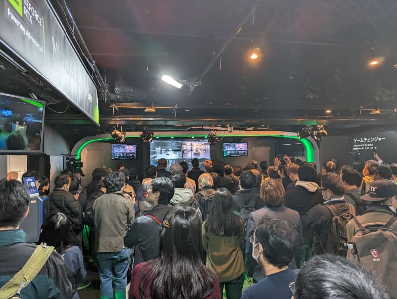 NVIDIA Gamer Dayの会場の様子。ステージ前には多くの来場者が詰めかけ大盛況