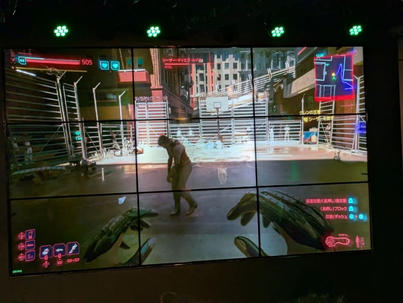 すべてのデモが終了したあと、もう1度やりたいというリクエストに応える形で再度プレイしてみると、今度は常時200以上のフレームフレートを保持しており、パフォーマンスの高さが発揮された。ボクシング対決も見違えるような動きでNPC相手に快勝。キャラクターが殴る際の声が非常に生々しく、荒々しい性格も持ち合わせている様子が垣間見えた