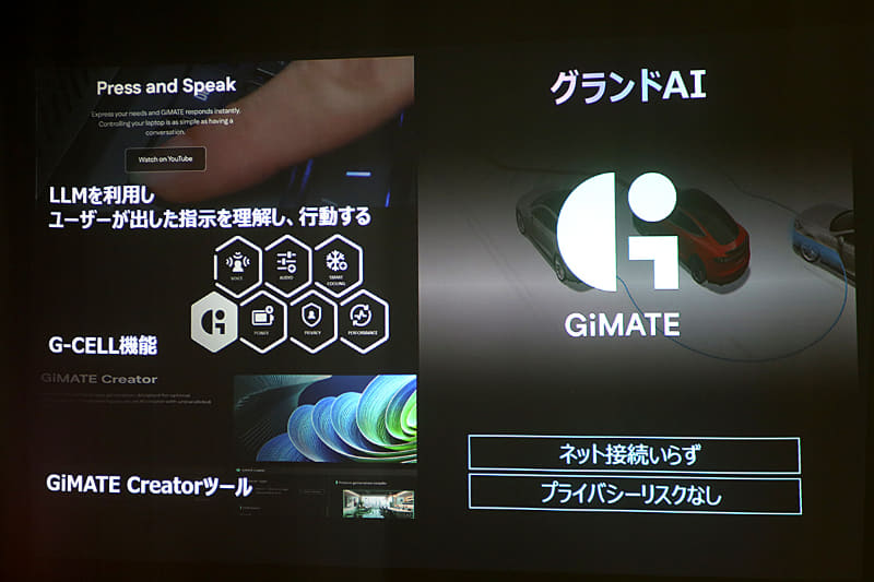 GiMATEを搭載する