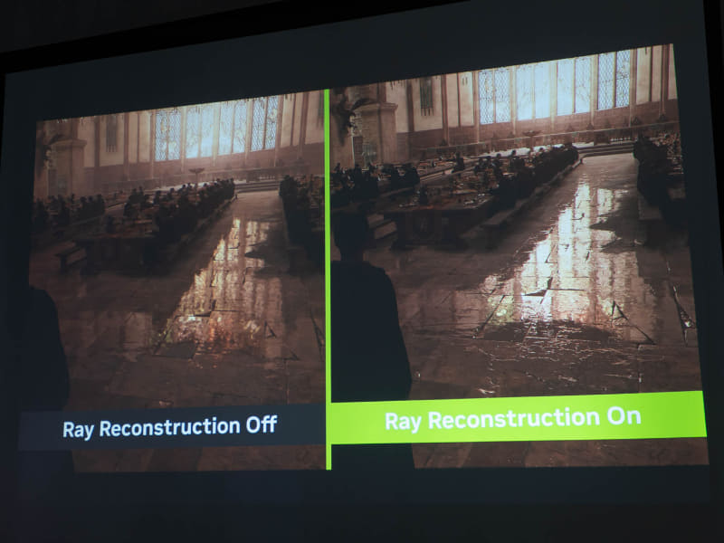 水面に映り込む光がより明るく、はっきりと描写される