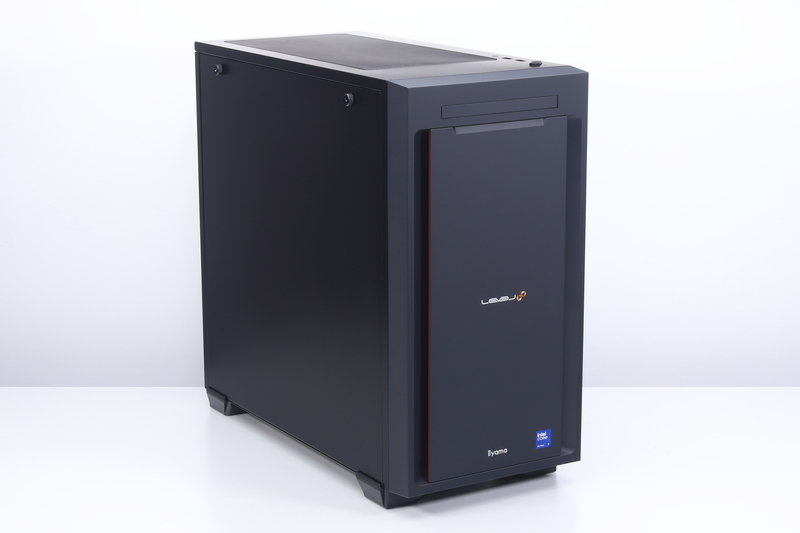iiyama PC LEVEL-M78H-265-LAX。筐体には黒くカラーリングされたmicroATXミニタワーケースを採用