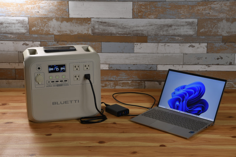 停電したその瞬間にも、AORA 100は大活躍する