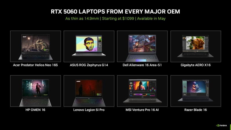 主要メーカーから搭載ノートPCが5月以降順次登場予定