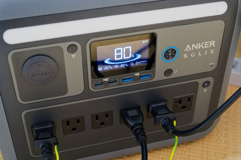 簡易的な無停電電源装置として活用することも可能