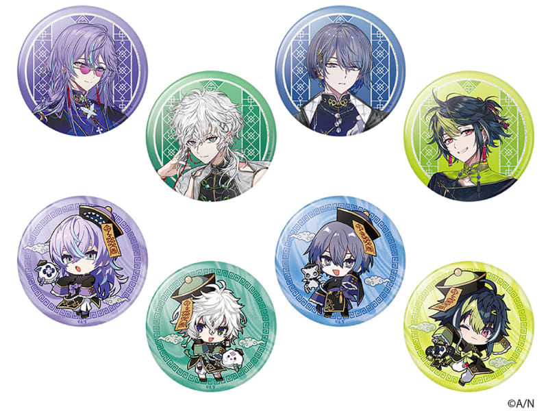 ランダムグリッター缶バッジ(全8種)