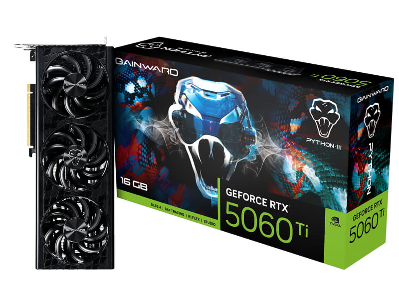 GAINWARD RTX 5060 Ti PYTHON III 16GB GDDR7 128bit 3-DP HDMI