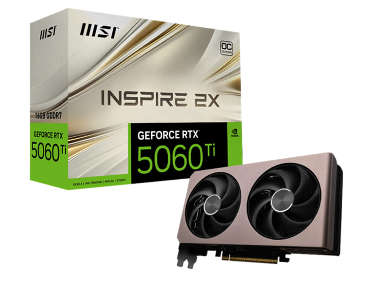 MSI GeForce RTX 5060 Ti 8G INSPIRE 2X OC
