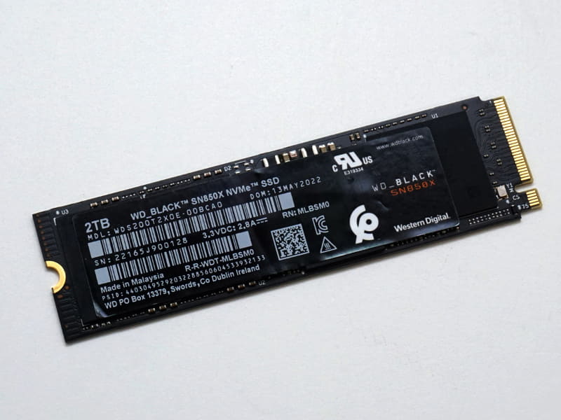 Western Digitalの「WD_Black SN850X NVMe SSD