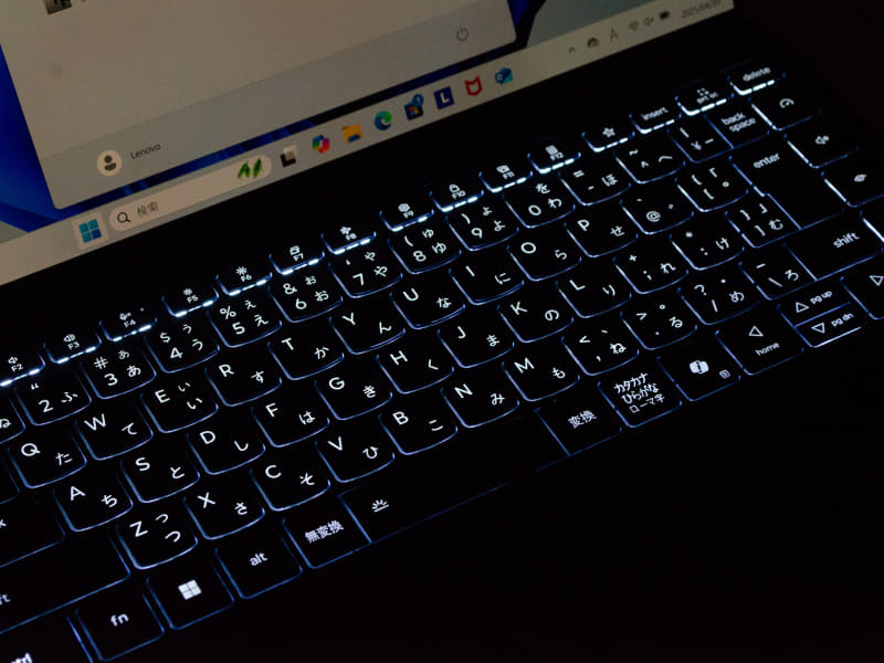 キーボードバックライトオフ+3段階