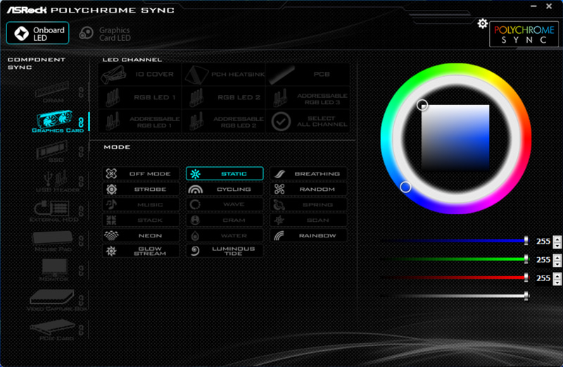 ASRock Polychrome RGBはマザーボードとビデオカードのライティングを合わせて制御できる