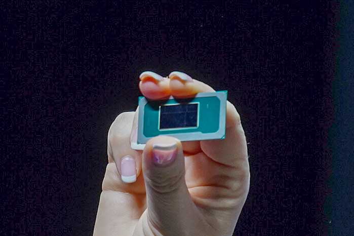 Intel 18Aで製造されるIntelのPanther Lake(1月のCESで撮影)