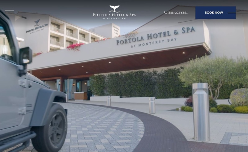 IMW 2025の会場となる米国カリフォルニア州モントレーのリゾートホテル「Portola Hotel & Spa at Monterey Bay」(同ホテルの公式Webサイトから)