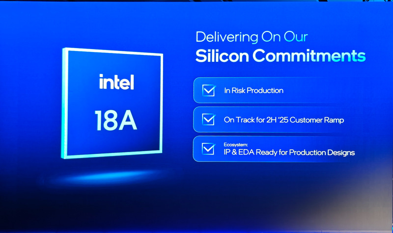 Intel 18Aは既にリスク生産が開始されている