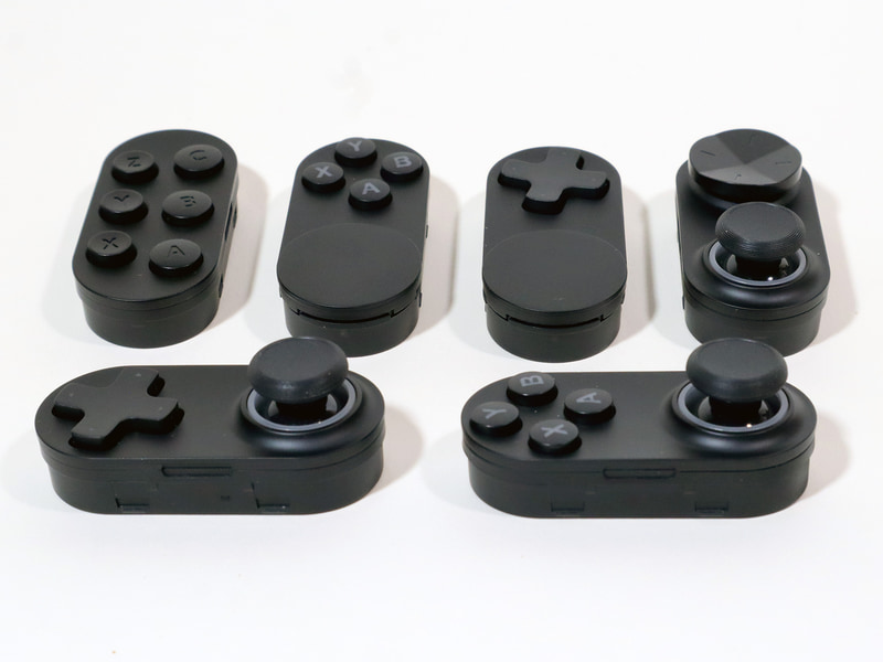 モジュールは全部で6種類を用意するが、このうち手前の2種類はAYANEO 3本体に標準で装着されたものと同じ