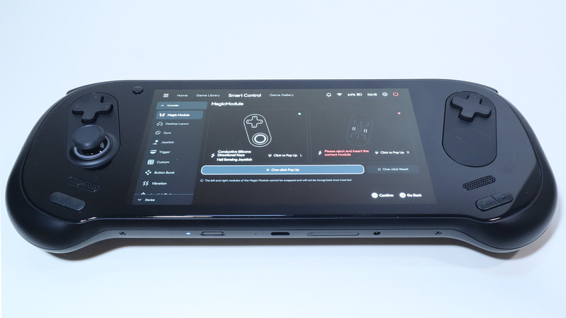 ボタンレスの組み合わせを試したところ、エラーが表示されてしまった。左右どちらかにボタン付のモジュールを組み込む必要がある