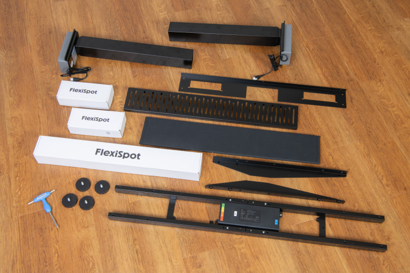 FlexiSpot E7Hのパーツ一式