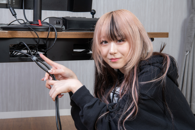 面ファスナーは好きな長さにカットして使える