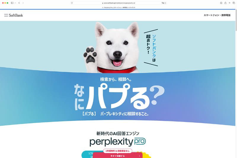 ソフトバンク、ワイモバイル、LINEMOのユーザは、有料のPro版を1年間無料で利用できます。本来なら年間3万円程度かかるものが無料で使えるのは大変お得。申し込み期限は2025年6月18日までです