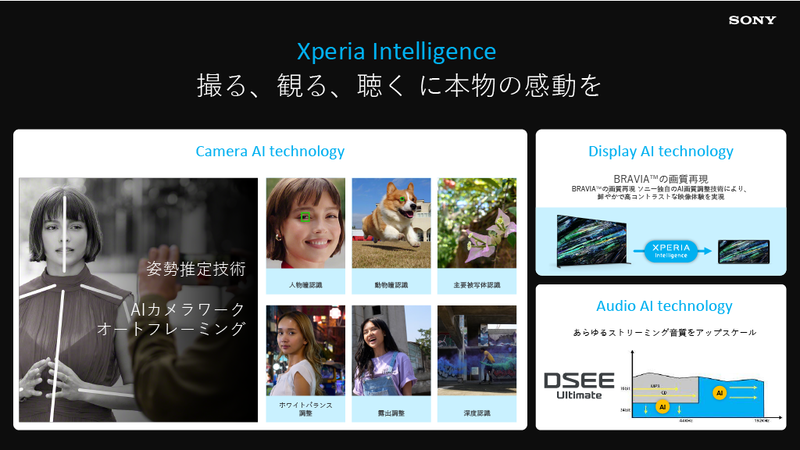 AIを駆使した独自撮影機能も引き続き搭載