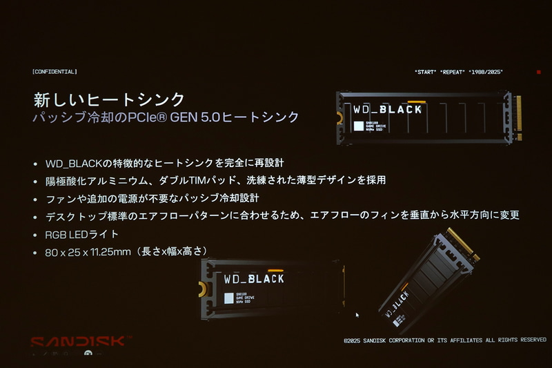 ヒートシンク付きモデルの特徴