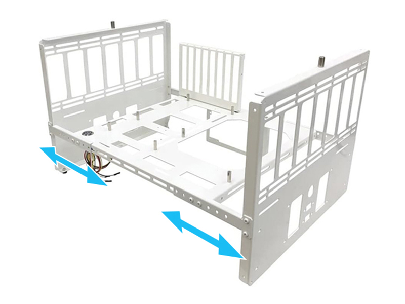 スライドレールで拡張可能