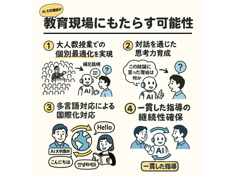 AI大学講師による効果