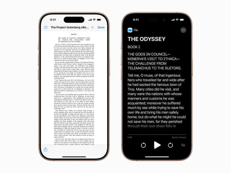 拡大鏡アプリの「アクセシビリティリーダー」。文字サイズや行間隔など読むのに集中するための設定を細かく設定できる